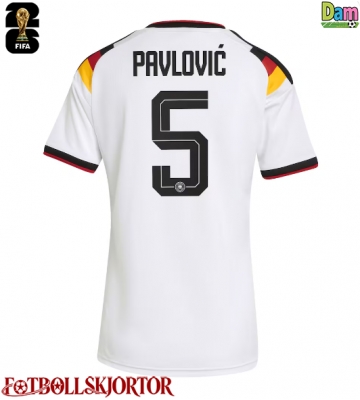 Tyskland Aleksandar Pavlovic #5 Hemmatröja Dam VM 2026 Kortärmad